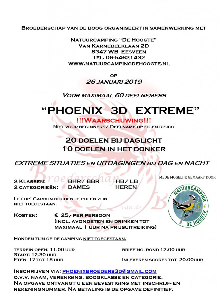 PHOENIX 3D EXTREME @ Natuurcamping 'de Hoogte'