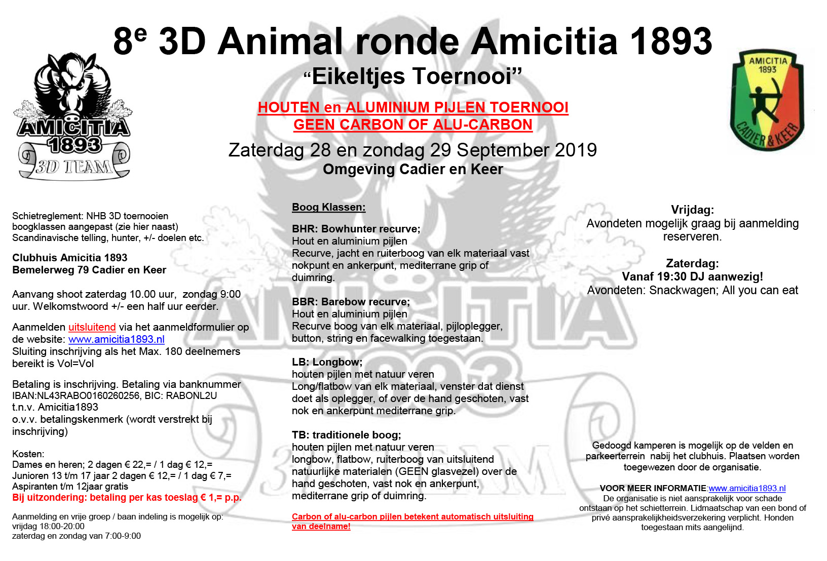 3D Amicitia 1893 @ Clubhuis Amicitia 1893